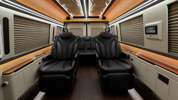 8 passenger sprinter van inside round rock