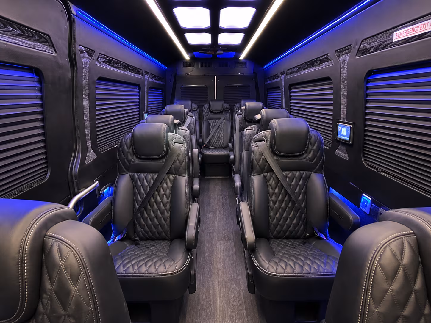 round rock 8 passenger sprinter van interior